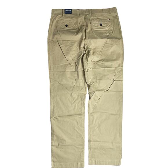 Tommy Hilfiger THFlex Big & Tall Stretch Chino Pants - Mallet Khaki 42 x 36 $70 - Picture 3 of 11